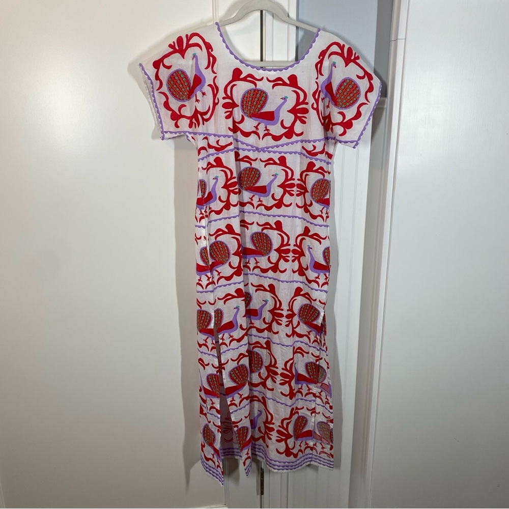 Tuckernuck Nimo with Love NWL Malachite Kaftan midi maxi dress resort size xxs - Picture 6 of 7